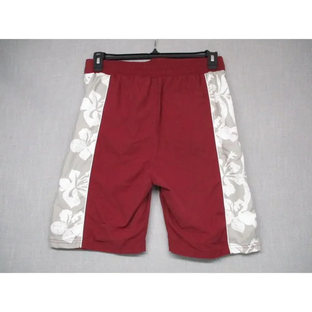 NFL Team Apparel Vintage Logo Floral Boardshorts Shorts Mens‎ Size Large 16-18